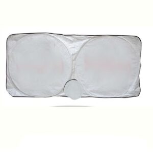 Car Front Ring Wind Screen Shades- Silver Imported