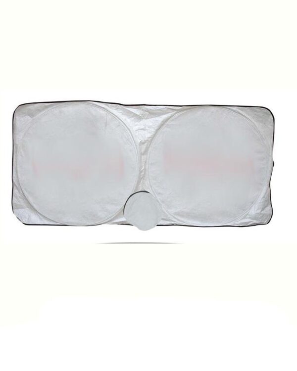 Car Front Ring Wind Screen Shades- Silver Imported