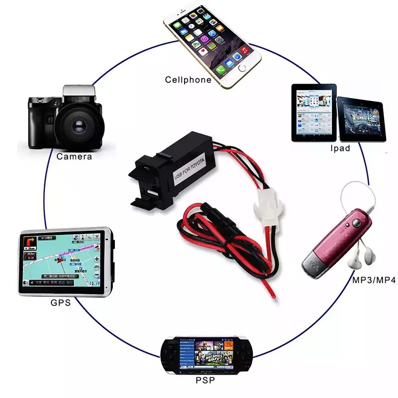 Dual USB 2.1 Car Charger Port for Toyota - Image 4