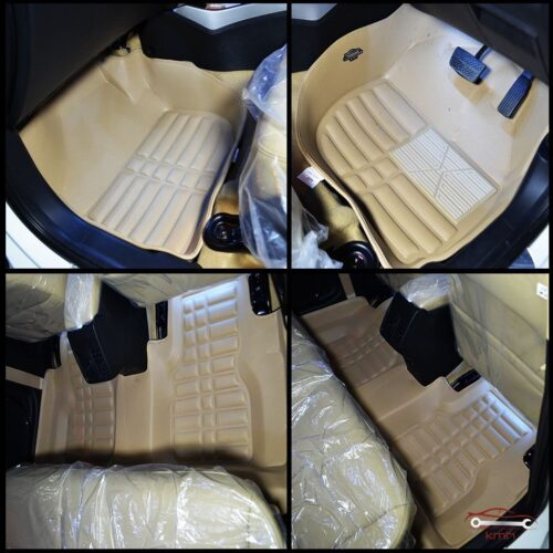 5D Floor Mats for Honda City Beige 2009-2020