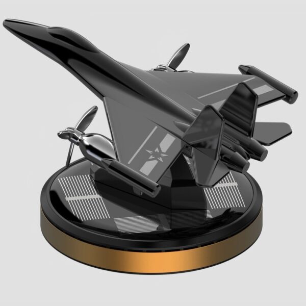 Fighter Plane Solar Perfume for Car Black - Image 2