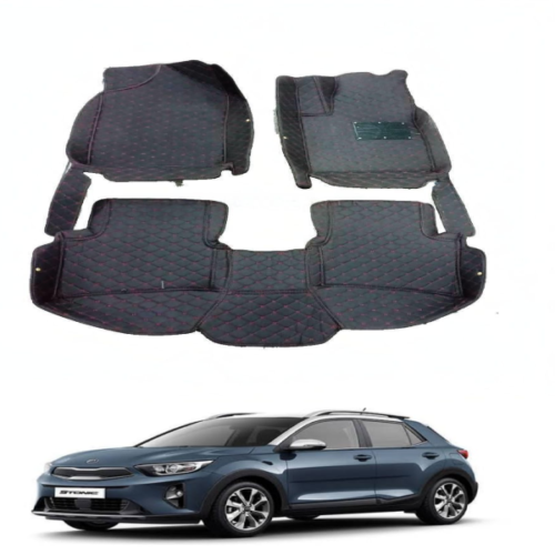 7D Floor Mats for KIA Stonic 2021-2022 Black